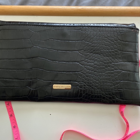 Urban Expressions Snake Skin Black Clutch - Picture 11 of 11